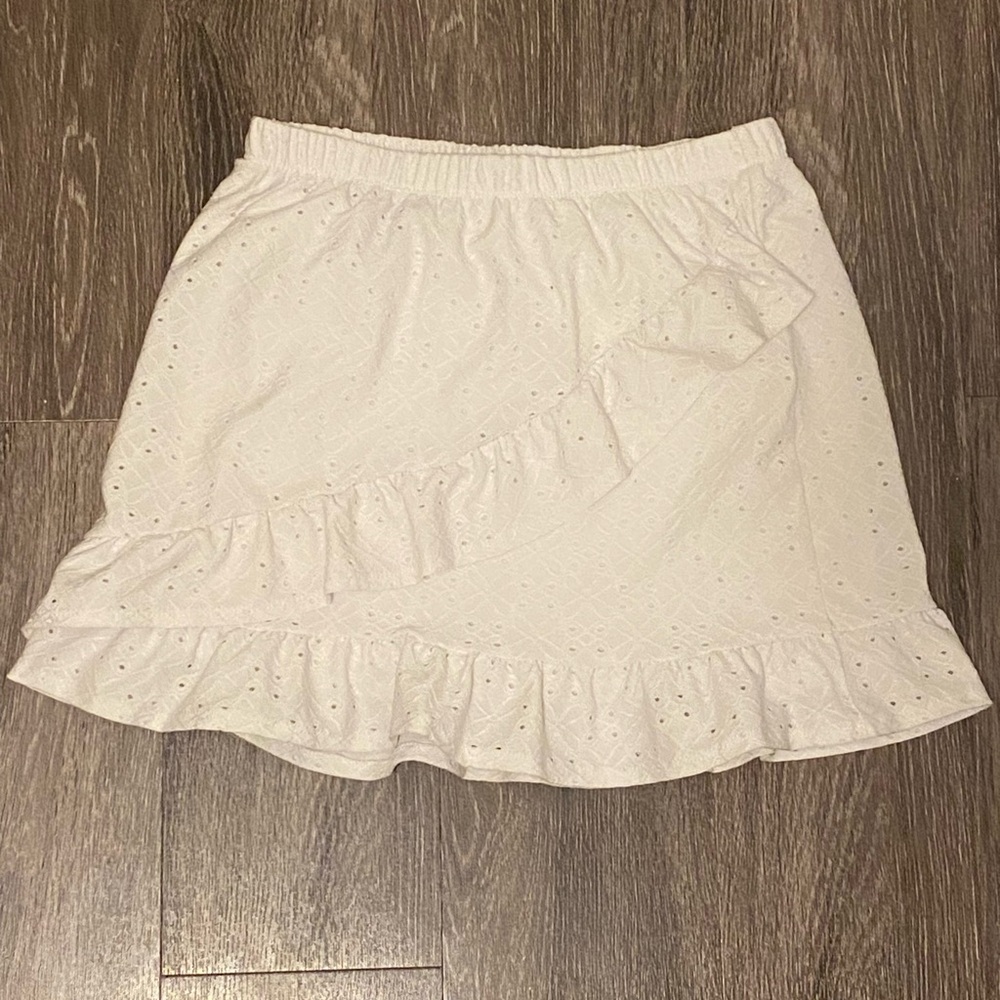 Wonder Nation White Eyelet Mini Skirt